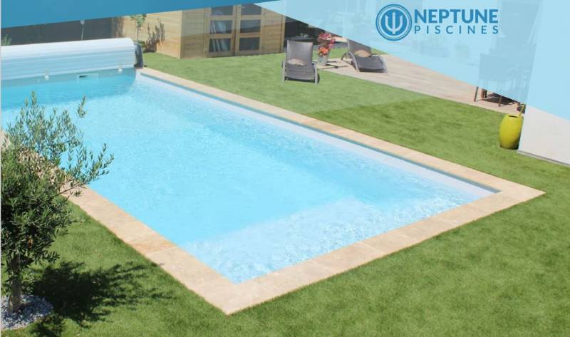 Piscine avec plage moderne 9m x 3.8m - Lac de Guery