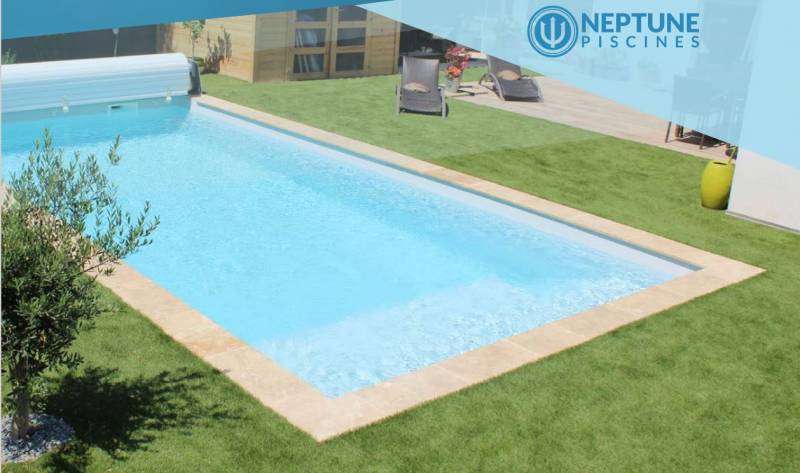 Piscine plage moderne 9m x 3.8m - Lac de Guery